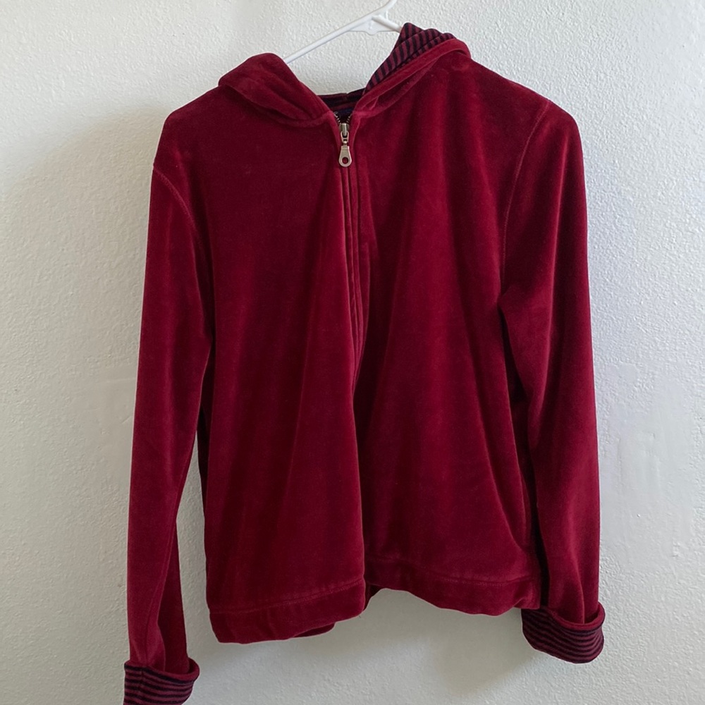 red velvet zip up